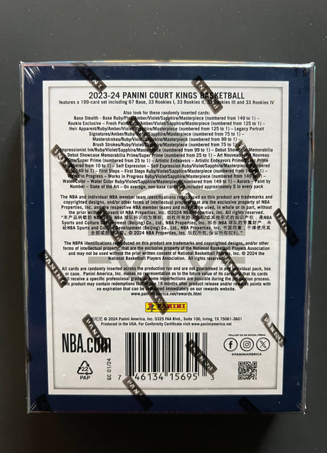 2023-24 Panini Court Kings Basketball Hobby Box